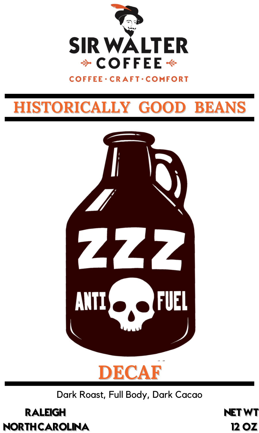 Antifuel Decaf 12oz Bag Wholesale